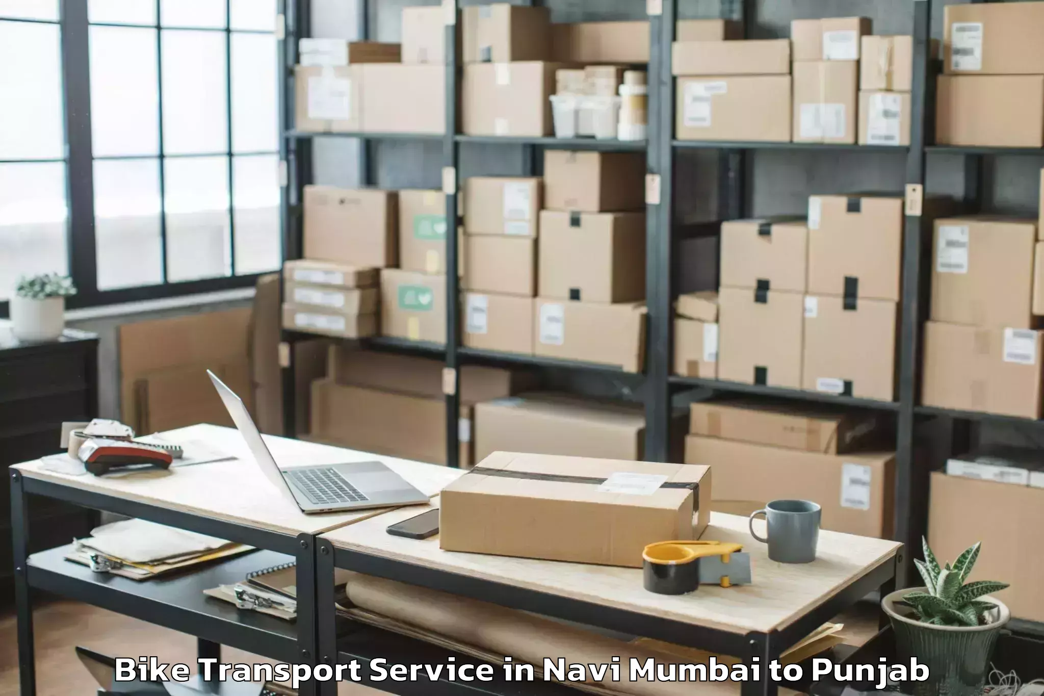 Book Navi Mumbai to Raja Sansi Bike Transport Online